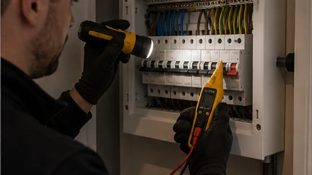 Illustrative emergency electrician call-out work in Montrose