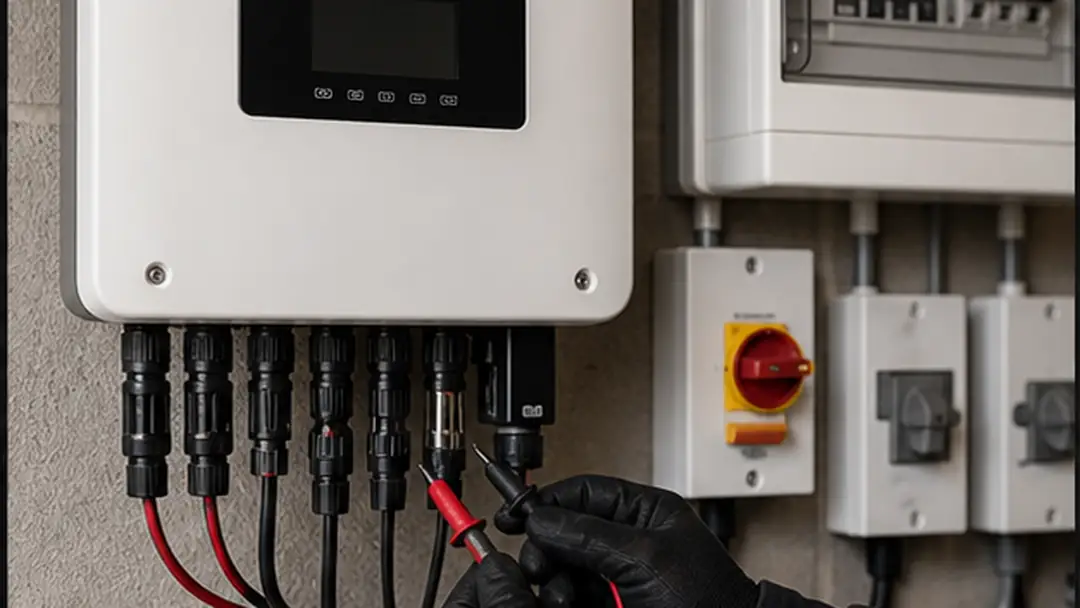 Illustrative solar pv maintenance work in Montrose